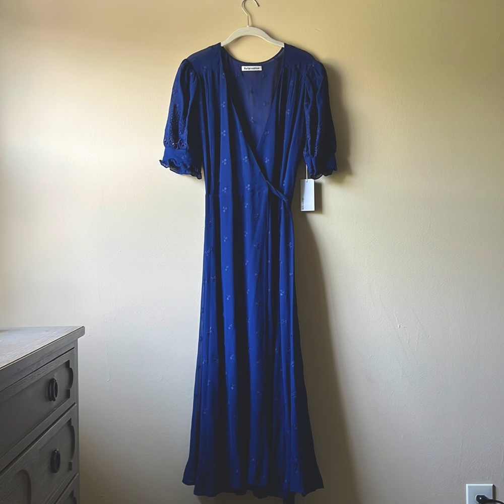 Reformation Blue Dress, Size XL